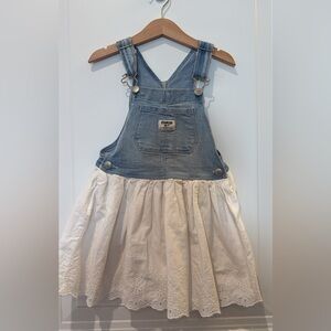 OshKosh B'gosh Denim and Eyelet skirtall